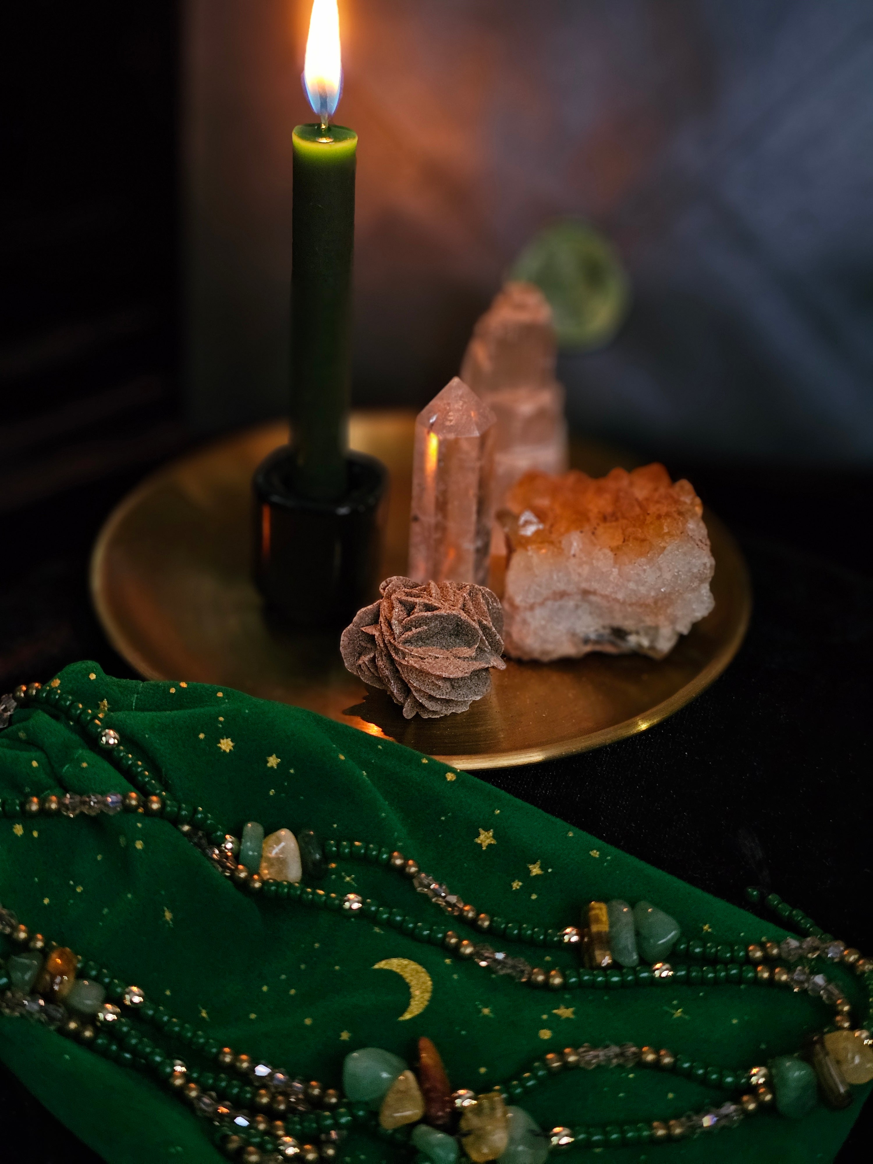 Emerald Ascent Ritual Waist Beads | Abundance & Growth