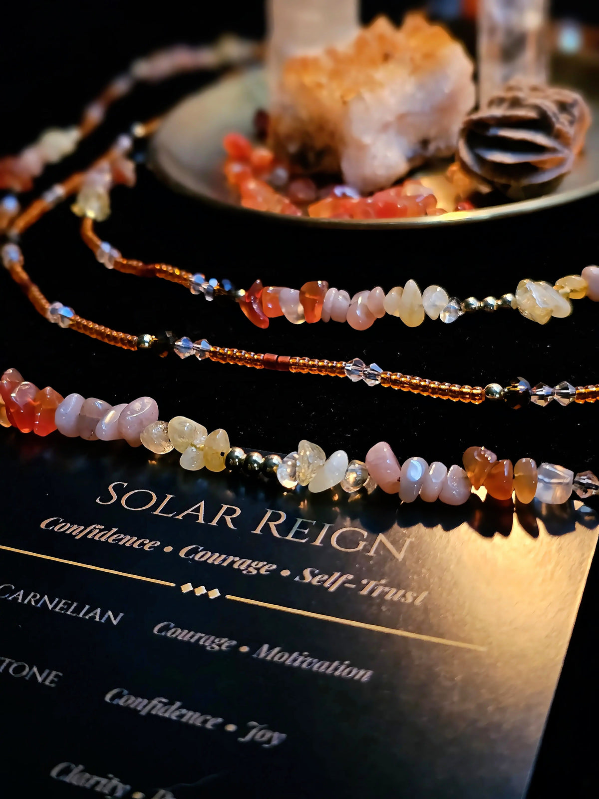 Solar Reign | Intentional Waist Beads | Confidence & Courage